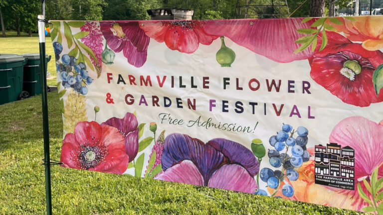 Farmville Flower and Garden Festival Sign