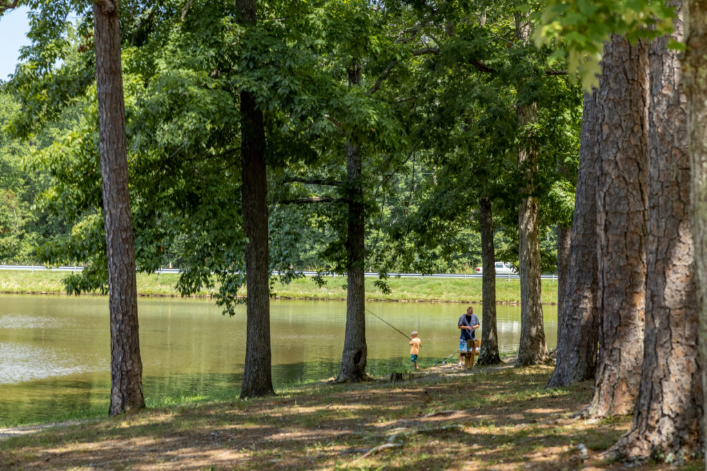 Fishing at Twin Lakes State Park