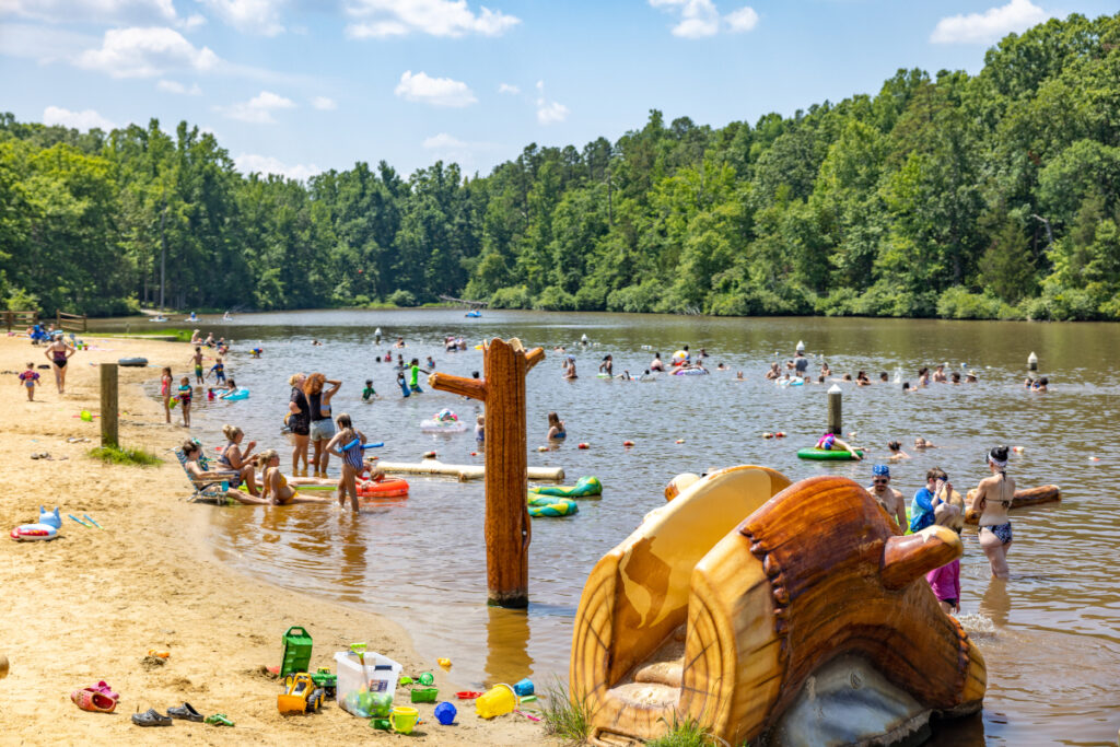 Swimming at Twin Lakes State Park