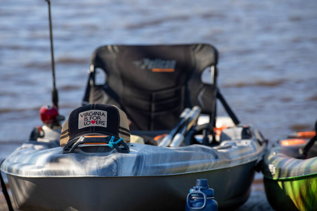 Virginia is for Lovers Hat on Kayak