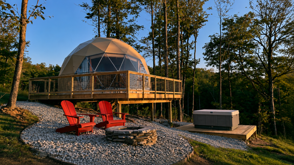 Geodome at Sandy River Distillery